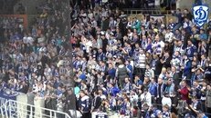 Обзор трибуны Д на первом матче 1/4 финала конференции.